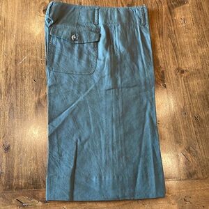THEORY Green Bermuda Shorts 0